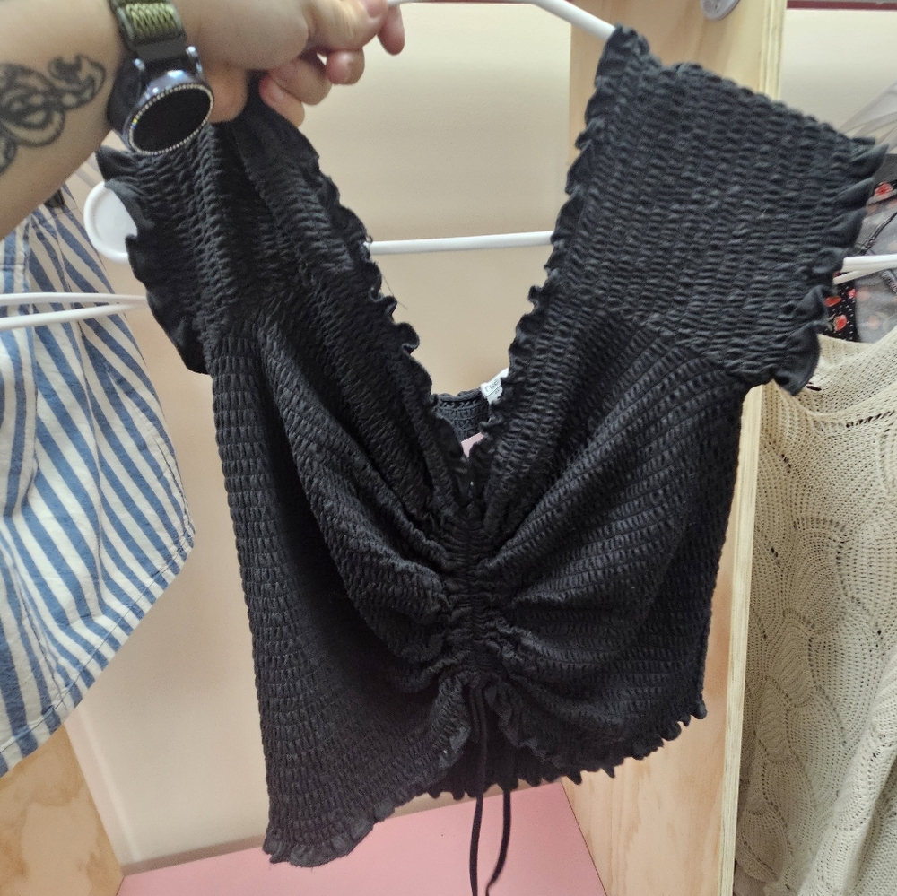 Smocked crop top